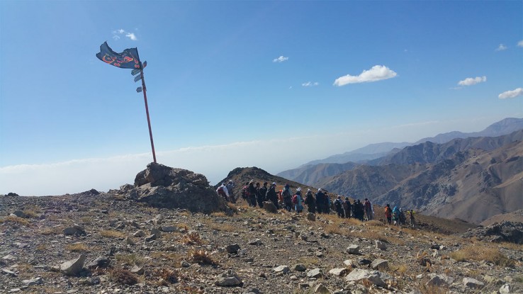 گزارش برنامه پنجشنبه، 23 مهر، اول محرم – سیاهپوشی مسیر و قله کلکچال
